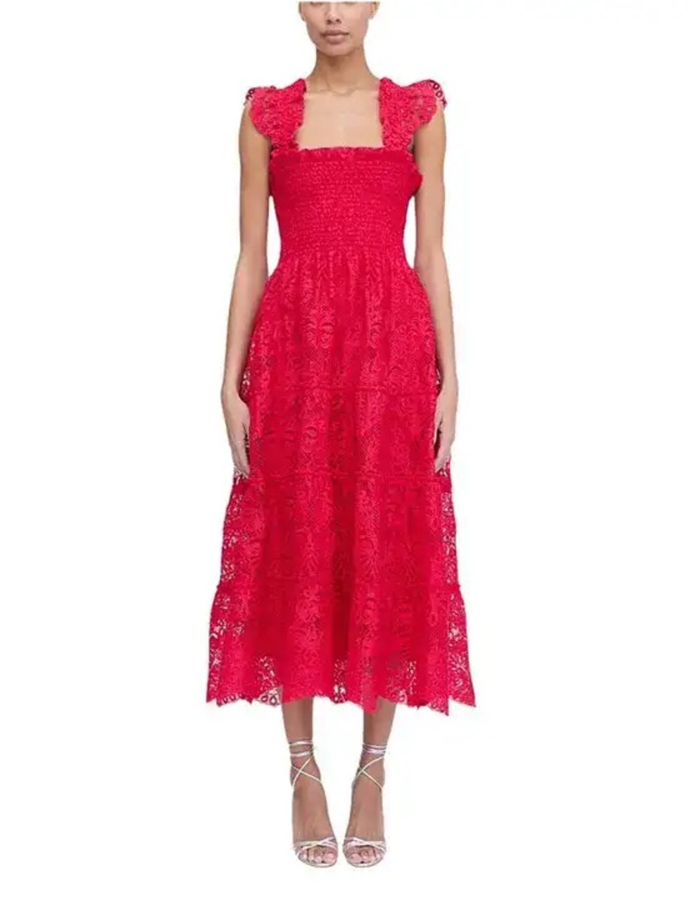 Hill House Ellie Nap Dress - Cerise Lace